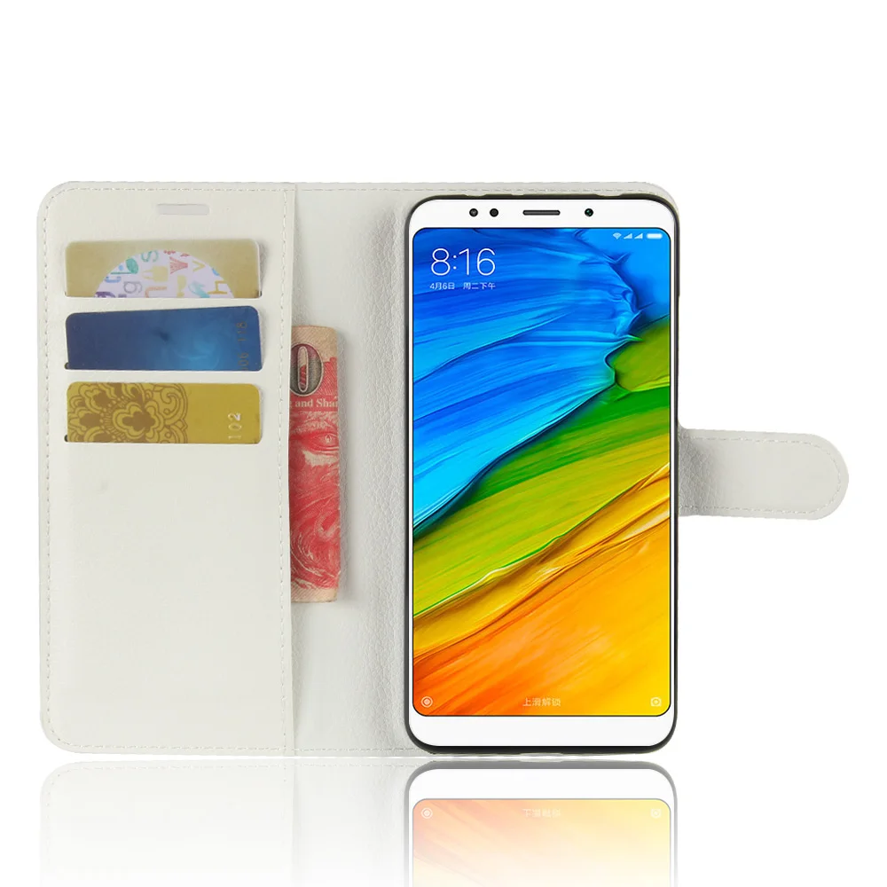 KONSMART PU Флип кожаный чехол Redmi 5 Plus кошелек с подвеской задняя крышка для Xiaomi Redmi 5 Plus Redmi5 Чехлы для мобильных телефонов