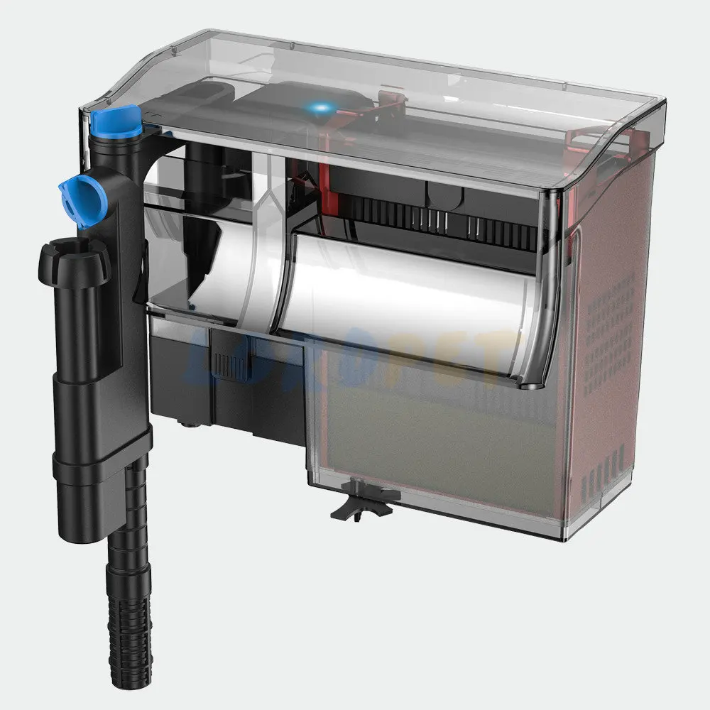 

SunSun Aquarium Hang On UV Light External Waterfall Filter 800L/H Suit 75-190L Fish Tank With 5W UVC Lmap Oil Film Skimmer