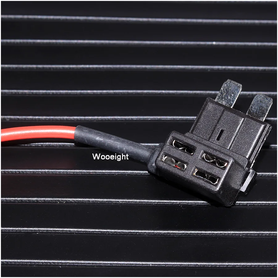 Wooeight 5Pcs Fuse Holder Add-a-circuit TAP Adapter Standard ATT Fuse APS ATT Add-A-Circuit Electronic Device Micro Blade 12V (1)
