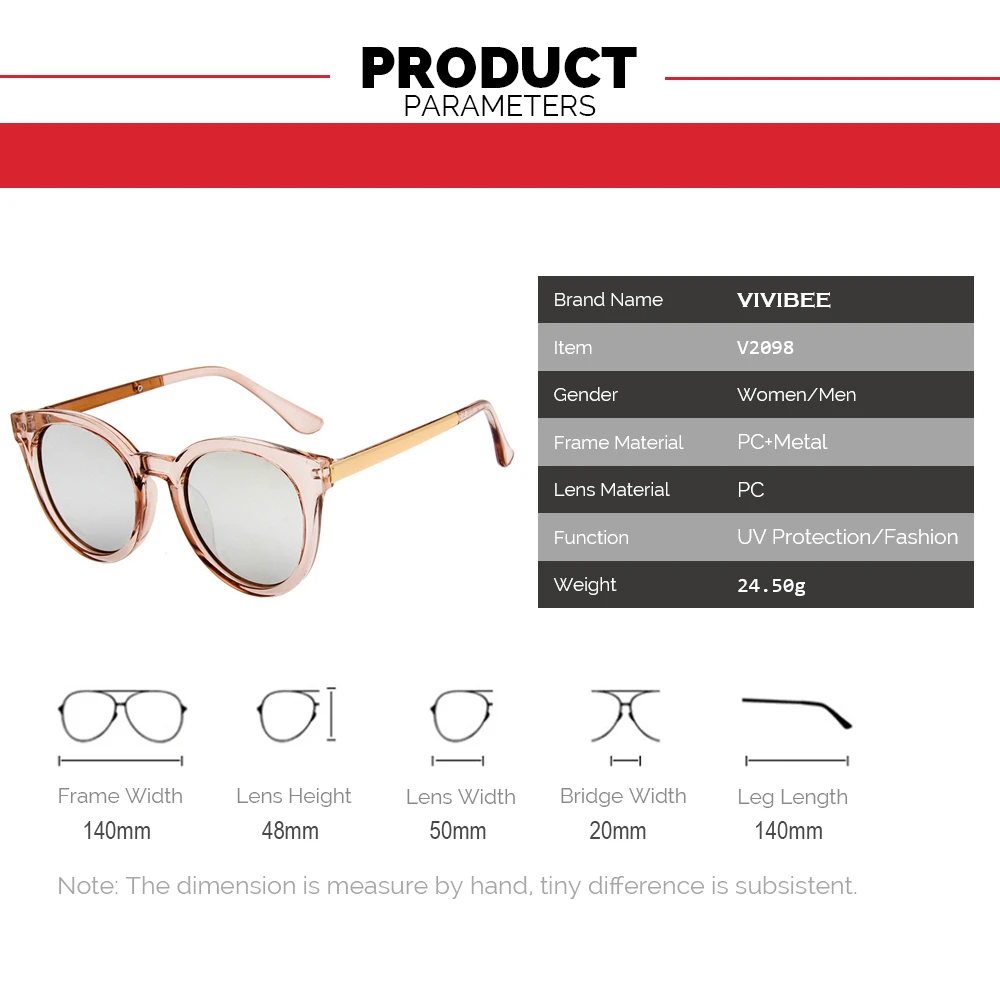 VIVIBEE, лучший выбор, прозрачные розовые женские солнцезащитные очки, Овальные, стильные, женские солнцезащитные очки, уникальные, брендовые, дизайнерские, UV400, солнцезащитные очки