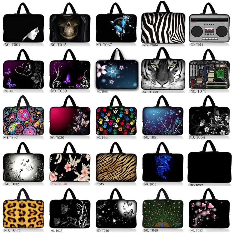 Pink Butterfly Laptop Case Bag Carrying Sleeve for HP DELL Toshiba ASUS Sony - Fits 15 & 15.6 Laptops image 3