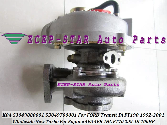 K04 53049880001 53049700001 53049700006 Turbo для Ford Transit FT190 1992 01 LDV Limited Convoy 4EA 4EB 4HC ET70 2.5L 100HP|turbine