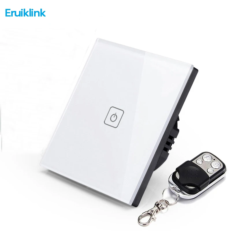 ЕС Тип eruiklink настенный выключатель 1 gang способ Беспроводной Дистанционное