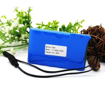 

KLUOSI 12V Battery 3S2P 11.1V 12.6V 5000mAh 18650 Lithium Battery Pack with 5A BMS for LED Lamp Light Backup Power