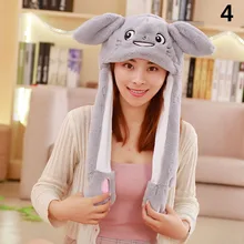 Хит, 1 шт., шапка с заячьими ушками, милая плюшевая управляемая подушка безопасности, подарок для детей, детей, девочек HD88