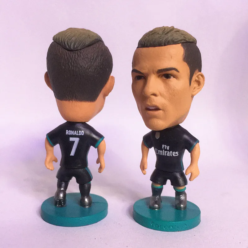 

Soccerwe Soccer Star Cartoon Doll RM# 7# C. Ronaldo Figurine Black