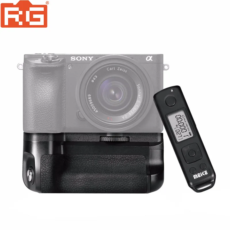 

Meike MK-A6500 Pro Battery Grip Built-in 2.4Ghz Remote Controller Up to 100M For Sony A6500 with Rremote Control Vertical-Shoot