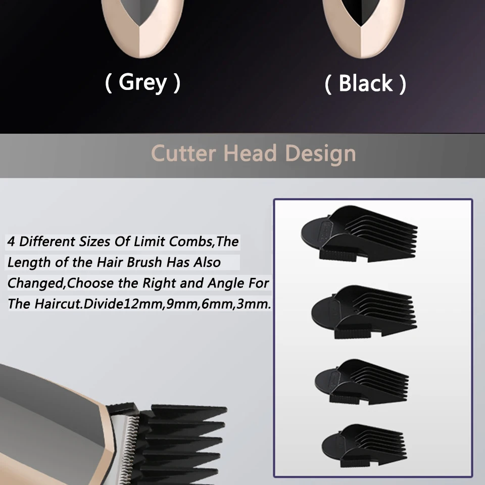 KM-1819 Новое поступление высокого качества резчик углеродистой стали головы популярный электрический триммер для стрижки волос с ограничивающие насадки для мужчин