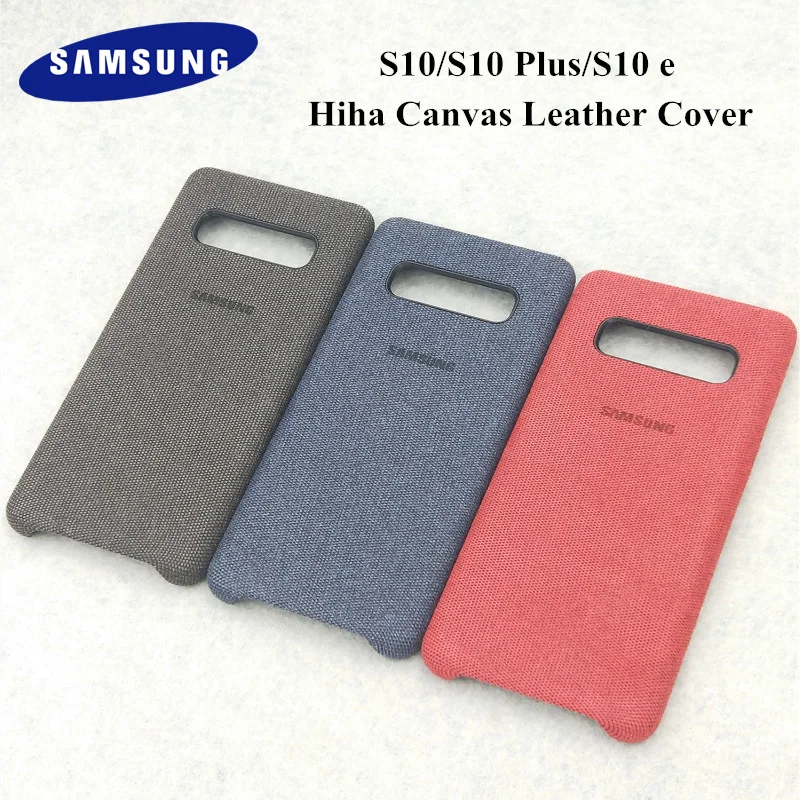 

Original Samsung S10 S10plus S10e Hiha Canvas Sea Sand Patterm Protective Case Phone Cover Shell For S10 plus + S10 Lite