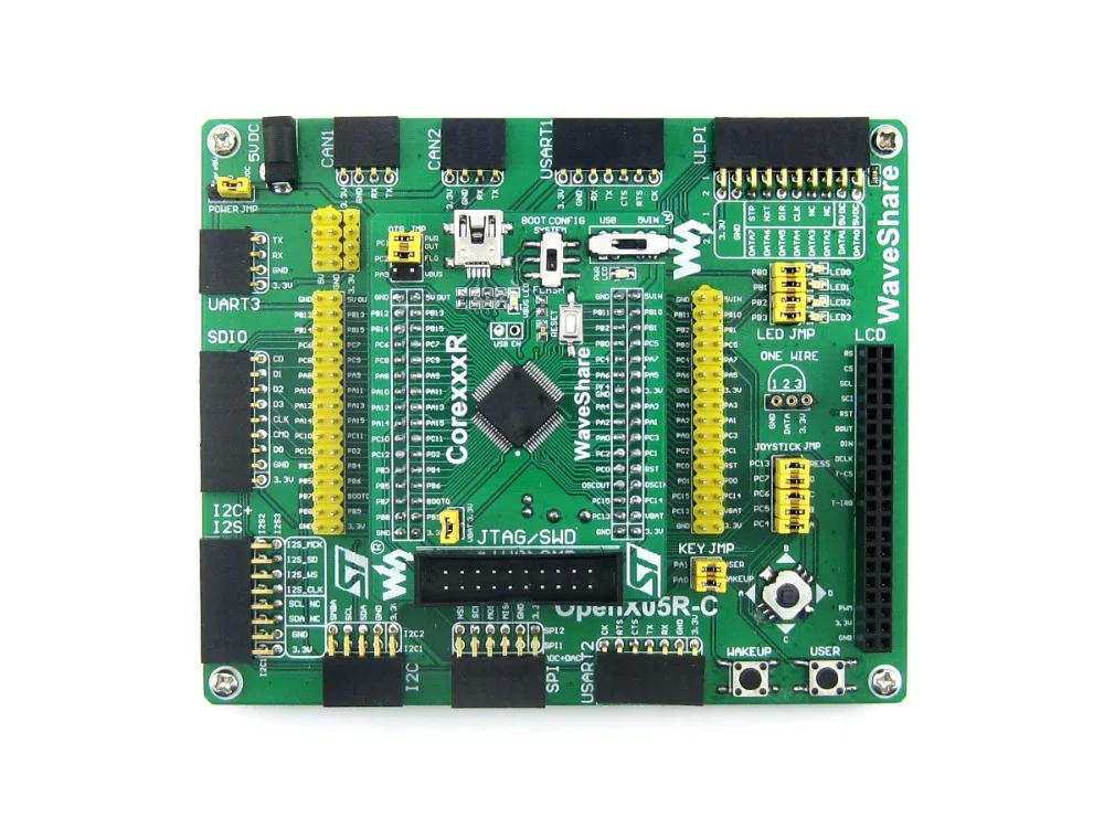 

Modules STM32 Board STM32F205RBT6 STM32F205 ARM Cortex-M3 STM32 Development Board + PL2303 USB UART Module Kit = Open205R-C Stan