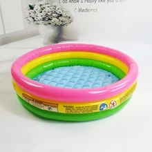 3 слоя радужной расцветки яркий надувной круглый нижний надувной 3 размера детский морской шар бассейн детский игровой бассейн