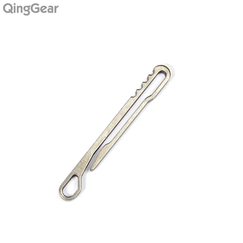 

QingGear HangClip Titanium Pocket Clip Lightweight Hanging Clip Key Tool Key Holder EDC Outdoor Tool