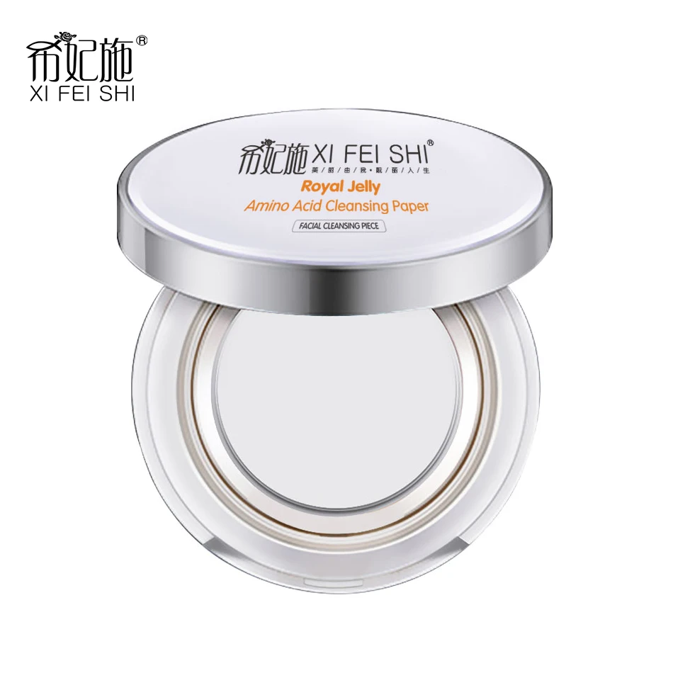 

50+50pcs Quick Makeup Remover Royal Jelly Amino Acid Cleaning Paper for Makeup Remover Cleansing Moisturizer Three-in-one F06