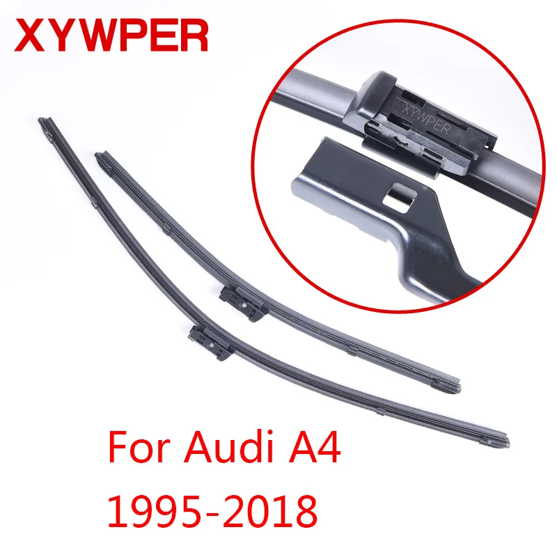 XYWPER Wiper Blades for Audi A4 B5/B6/B8/B9 1995 1996 1997 1998 1999 2000-2018 Car Accessories Soft Rubber Windscreen wipers XYWPER Wiper Blades for Audi A4 B5/B6/B8/B9 1995 1996 1997 1998 1999 2000-2018 Car Accessories Soft Rubber Windscreen wipers