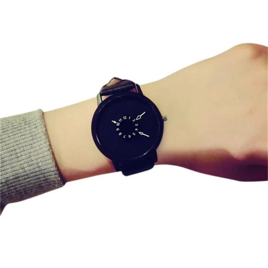 OTOKY любителей смотреть Для женщин Для мужчин Наручные часы кожа Relojes кварцевые наручные часы Повседневное пары наручные часы x3067