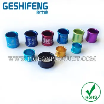 

13mm alumnium rings,pigeon rings free shipping