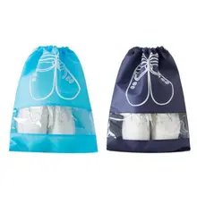 2 Sizes Large Waterproof Shoes Bag Pouch Travel Portable Tote Drawstring Non-Woven Packing Organizer Dustproof Cover