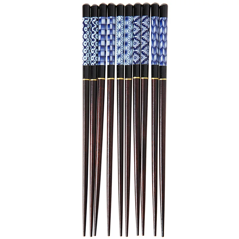 5 пар многоразовые деревянные палочки для еды|5 pairs chopstick|dishwasher safechopstick |
