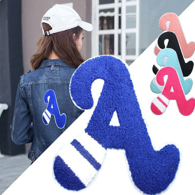 

5Pcs/lot Embroidery Patches Letter A Design for Clothing Hat Backpack Decoration Mend Hand Made DIY Sewing On Accessories