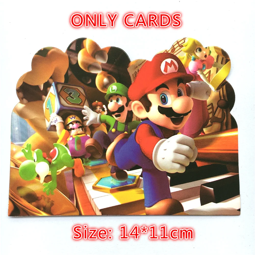 Carte D Invitation De Papier De Conception De Mario Superbe De 6 Pieces Pour La Decoration De Fete D Anniversaire D Enfants Aliexpress Carte D Invitation De Papier De Conception De Mario Superbe De 6 Pieces Pour La Decoration De Fete D Anniversaire D Enfants Aliexpress