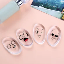 Легко чистить силиконовые слоеные Мягкие силиконовые пуф для макияжа клей для накладных ресниц Желейный пуфик не едят порошок инструменты для макияжа