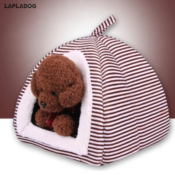 

LAPLADOG Warm Pet Dog Cat Rabbit Bed House Kennel Nest Sofas Dog Cotton Puppy Bed Mats pet supplies cama de para cachorro