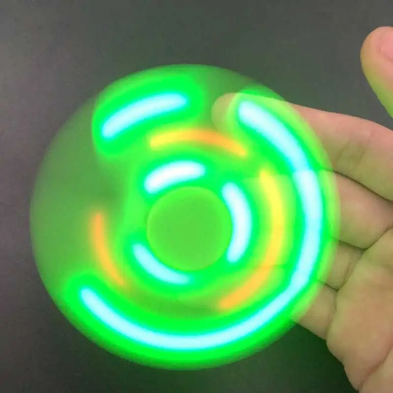 Модный Bluetooth динамик ручной Спиннер светодиодный светильник перезаряжаемый снимающий стресс ручной палец музыкальный Гироскопический на кончик пальца игрушки