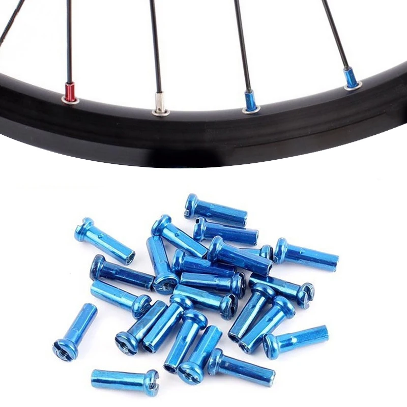 MUQZI 50 PCS Mountain Bike Bicycle Spoke Caps Cycling Steel Spokes Cap