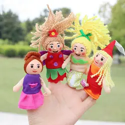 4 шт./лот детская Веселые пальчиковые куклы игрушки Классические Детские Рисунок кукла русалка сказка рассказом Руку Кукол 88 NSV7