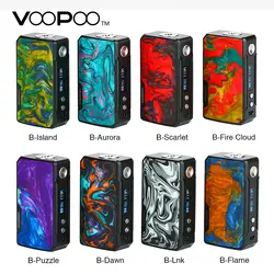 Оригинал VOOPOO DRAG 2 Коробка мод нет 18650 Батарейный мод для электронных сигарет 177 Вт мощный выход Электронная сигарета Drag Mod Vs Drag Shogun/Univ