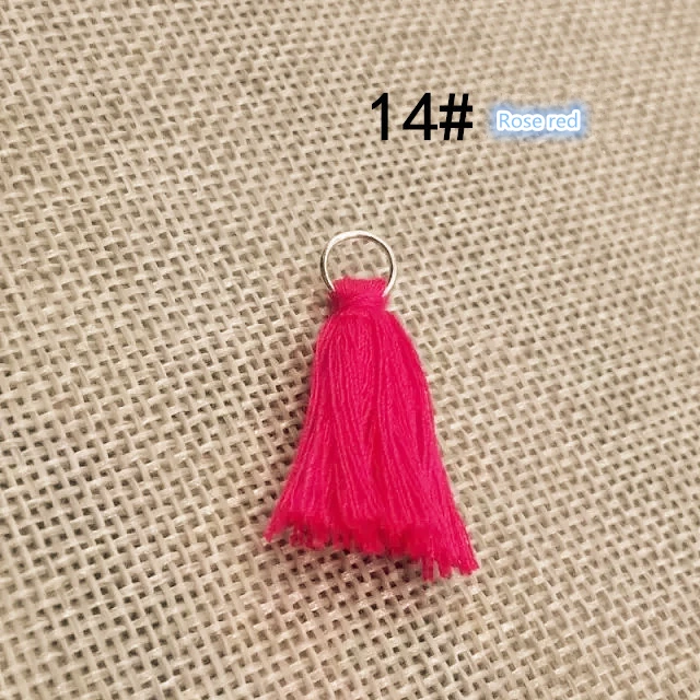 30PC/Pack Mini Cotton Thread Fabric Tassel Fringe DIY Earrings Jewelry Fringes Trim Craft Tassels Sewing Clothes Home Decoration