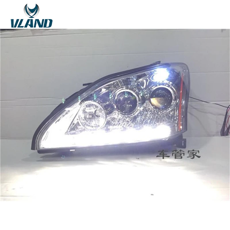 Светодиодная фара VLAND Factory для Lexus RX330 RX350 2004 2006 2008 2009 с ксеноновым объективом DRL