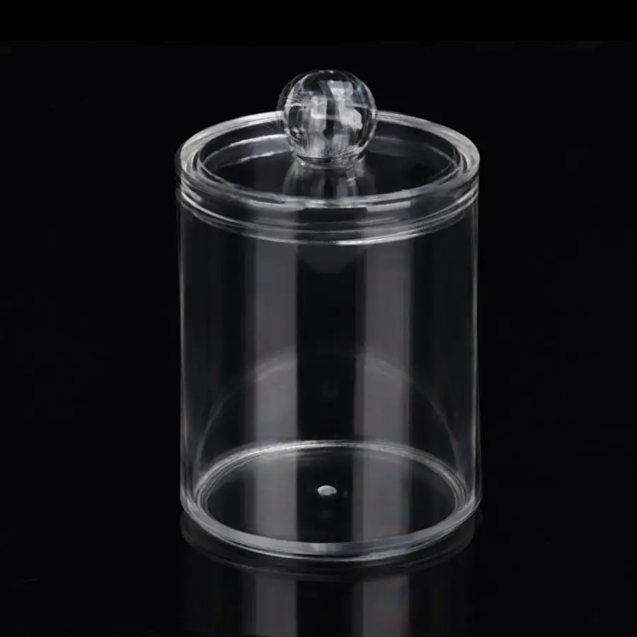 Portable Transparent Round Cotton Bud Case Acrylic Cotton Swab Holder Storage Container Organizer Makeup Tool Kits Accessories Portable Transparent Round Cotton Bud Case Acrylic Cotton Swab Holder Storage Container Organizer Makeup Tool Kits Accessories