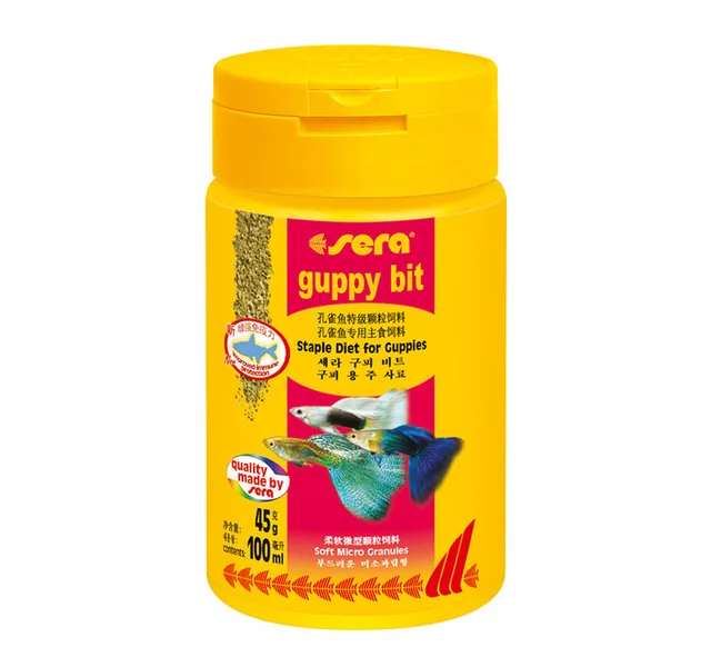 Sera Guppy Fish Small Tropical Granules Slowly Sinking Fish Food Feed Fish Food Fish Feedguppy Fish Food Aliexpress