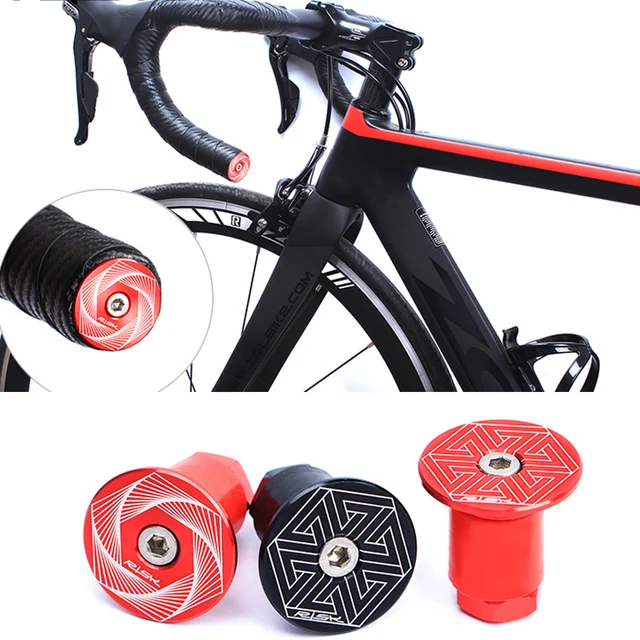 RISK Road Bike Handlebar Ends Bicycle Grip Ends Caps Racing Road