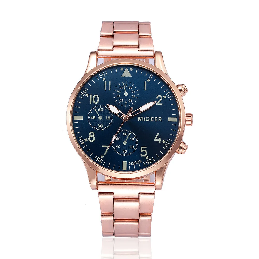 

Fashion Man Crystal Stainless Steel Men Watches 2018 Luxury Brand Analog Quartz Wrist Watch