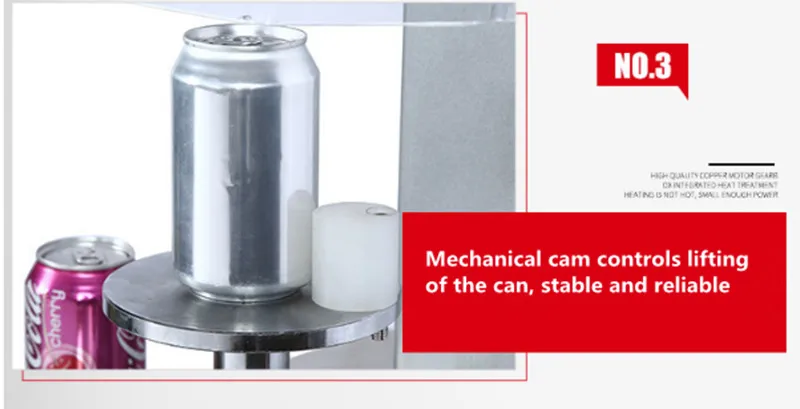 

Automatic Beer Liquid Tin Can Sealing Machine Round Can Seamer Stainless Steel High hardness Electrical Can Sealer