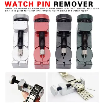

Metal Strapper Watch Tools Metal Watch Band & Bracelet Link Remover + Spring Bar Repair Tool W/ Extra Pins Saat Tamir aletleri