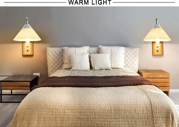 Glass shade wood light_03