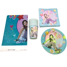 61PCS Happy Birthday Tablecloth Soy Luna Theme Party Plates Decorate Cups Girls Favors Baby Shower Napkins Events Tableware Set 61PCS Happy Birthday Tablecloth Soy Luna Theme Party Plates Decorate Cups Girls Favors Baby Shower Napkins Events Tableware Set