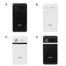 Двойной USB QC 3,0 6x18650 батарея DIY блок питания с светодиодный свет DC 9V 12V зарядное устройство