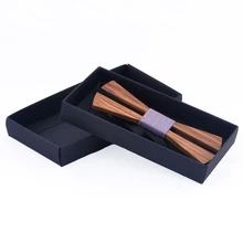 3D модные аксессуары Для мужчин Винтаж галстук-бабочка из древесины для отдыха деревянный галстук бабочка подарок свадебный галстук