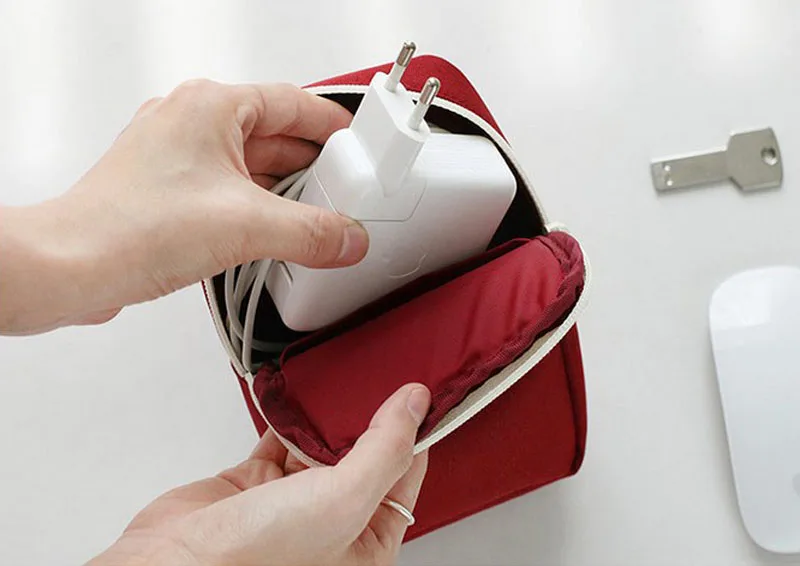 Дорожная сумка для хранения гаджетов портативное зарядное устройство cCharging Treasure кабель для наушников USB Органайзер линии передачи данных цифровая посылка