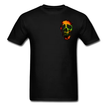 

PIXEL SKULL Tshirt Men Hip Hop T Shirts Rife Round Collar 100% Cotton Tops Tees Normal Short Sleeve Streetwear Free Shipping