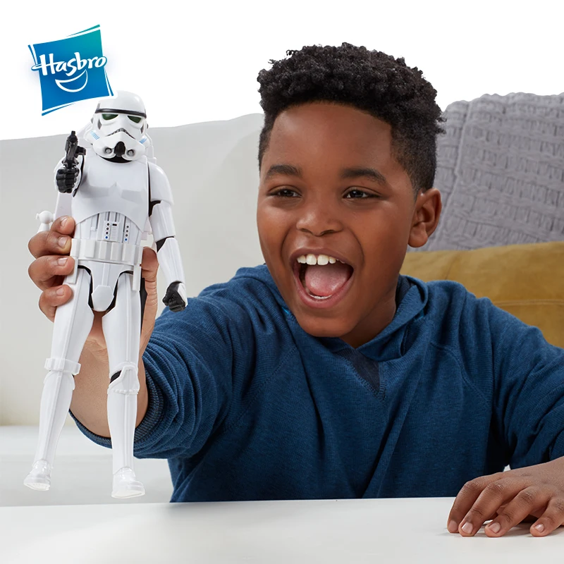 Hasbro Star Wars Interactech Imperial Stormtrooper Figure With Sound Phrases&Lighting Voice Action Figure Collection Model Boys 