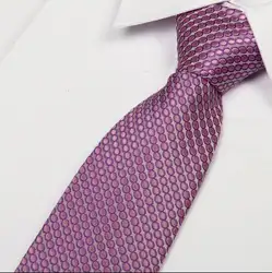 % Шелк фиолетовый в горошек Галстуки для мужчин шелковый галстук 8 см Повседневные платья gravatas де Седа classica в британском стиле