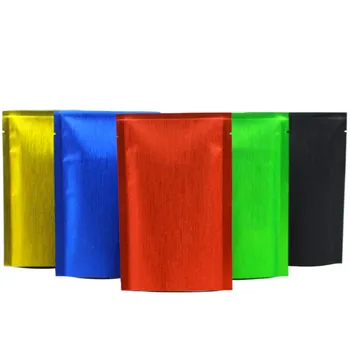 

100pcs Varies size colorful gift candy powder coffee packing bags zipper ziplock seal sealing bag small aluminum foil pouch
