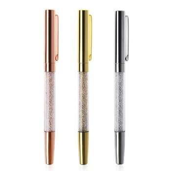 

Luxury Diamond Metal Ballpoint Crystal Gold Metal Pen For Office Supplies Gift