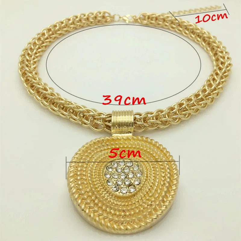 Kingdom Ma Новая Мода Африканский Свадебный комплект ювелирных изделий Свадебный золотой цвет ожерелье браслет серьги кольца наборы