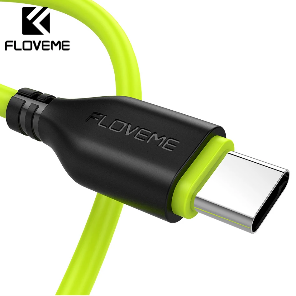 FLOVEME TPE USB Type C для Samsung Note 8 Galaxy S8 Plus зарядный кабель 2.2A передачи данных C|charger cable|usb-c